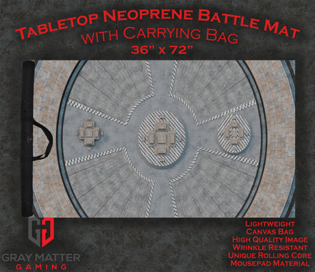 Grand Concourse - Neoprene Battle Mat - Warhammer, AoS, 40K, MCP, Shatterpoint, Legion, More