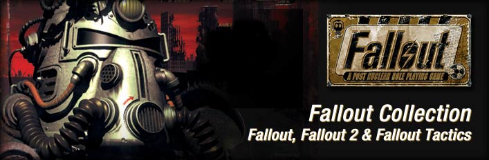 Fallout Classic Collection
                    
                                                                                                	Includes 3 games
                                            
                
                
                                    
                
                                            
								
                                    


                
                    
                        -75%19,99€4,99€